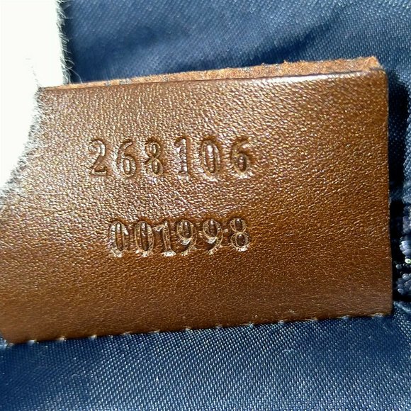 Gucci Boston Bag Navy Blue Nylon - Picture 9 of 9